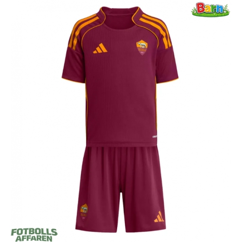 AS Roma Hemmaställ Barn 2025-26 Kortärmad (+ Korta byxor)